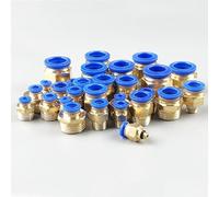 Bachangz-Fitting Raccord rapide pneumatique PC 4-12 mm, raccord enfichable for tuyau d'air fileté BSPT 1/8", 1/4", 3/8", 1/2", usage industriel, 5 pièces Tuyau d'irrigation de jardin(PC8-03 (3I8))