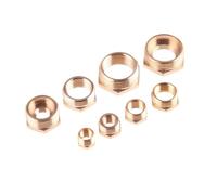 Bachangz-Tuyau laiton M5 1/8" 1/4" 3/8" 1/2" 3/4" 1" Male To Female Thread Brass Hex Reducer Bushing Reducing Hose Pipe Fitting Connector, Tuyau d'irrigation de jardin(Male 06 to Female 04)