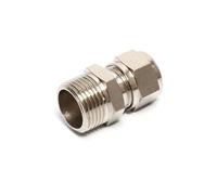 Bachangz-Tuyau laiton Pneumatic Fittings1/8" 1/4" 3/8" 1/2" Male Thread 4 6 8 10 12 14 16mm OD Tube Brass Ferrule Tube Fitting Connector, Tuyau d'irrigation de jardin(OD tube 12mm,1/2")