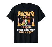 Bachata où chaque pas raconte une histoire. Danse latine T-Shirt