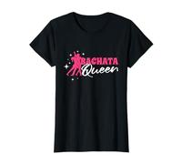 Bachata Queen Dancer Dominican Republic Dance Gift | T-Shirt Femme | Bachata Dance T-Shirt Noir X-Small | Coupe Classique | Manche Courte | Importé | 100% Coton | Graphisme Bachata Unique
