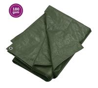 Bâche 180 g/m² 3x6 m Vert PEHD Couverture Protection Camping Extérieur vidaXL