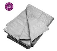 Bâche 180 g m² 6x10 m Gris PEHD Gris G