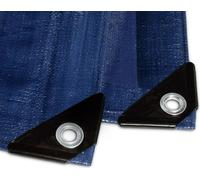Bâche 240 g/m² bleu 6 x 8 m