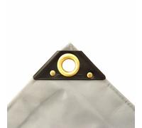 Bâche 3x4m PVC 650g/m² grise - Étanche et résistante