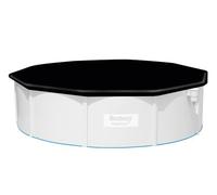 Bestway Bâche de piscine 58249 4 saisons PVC Flowclear Ø 488 cm noire