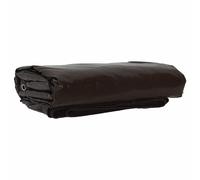 vidaXL Bâche en toile PVC 4 x 7 m – 650 g/m² – Marron – Étanche, résistante aux UV et aux déchirures