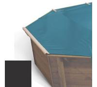 Bache à barres carbone pour piscine bois original 511 x 511