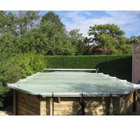 Bâche à barres "Coverwood" pour piscine Florida - hors sol - bleu