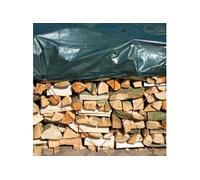 Nature Bâche à bois de chauffage 2x8 m PE Vert Vert G