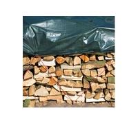Bâche à bois de chauffage 3x4 m PE Vert