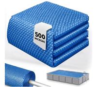 Bâche à Bulle Piscine 4 x 3 m | Bache a Bulle Piscine 500 microns - Épaisse - Conçue pour Durer Saison Après Saison | Bache Bulles Rectangulaire 12 Tailles Disponibles | Bleu | Ravigarden (4 x 3 m)