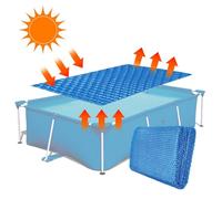 Bâche À Bulle Piscine Rectangulaire, Couverture Solaire Piscine Découpable, Bâche Chauffante Piscine Rectangulaire, Isolation Thermiqu, Protection Solaire Ete, Anti-évaporation, Étanche À Poussière