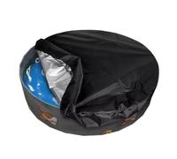 Bache A Bulle Piscine Ronde 3.66 Toile Oxford Durable et Imperméable Convient aux spas d'extérieur,Black-48 * 12inches（122 * 30cm）