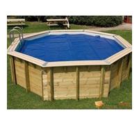Ubbink Bâche chauffante bordée à bulles 400µ pour piscine octogonale allongée 350 x 1550 cm