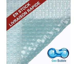 Bâche à bulle Sol guard piscine rect de 10 x 5 m Bordée 4 cotés