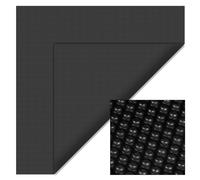 Wiltec Bâche à Bulles Solaire rectangulaire pour Piscine, 4 x 6 m, 140 µ, en PE, Couleur Noire, Couverture Piscine, Chauffage Piscine