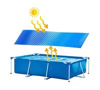 Bâche À Bulles Couverture De Piscine Solaire Rectangulaire Bâche De Protection pour Piscine Bleu Film D'isolation Thermique pour Piscine Chauffage Solaire Pool Cover pour Piscine Hors Terre
