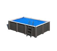 Gre Bâche d'été pour piscine rectangulaire 420 x 280 cm Gris
