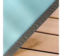 Bâche à bulles luxe SolGuard pour piscine bois Ubbink rectangulaire Modèle - Linea 15,50 x 3,50m rectangulaire