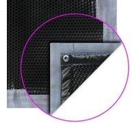 Bâche à bulles Noire Luxe Iverbul quatro + bavette-grille le m²