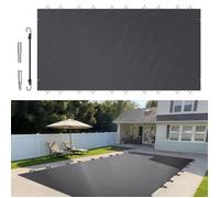 Bâche à bulles piscine rectangulaire PVC 650-680 g m² anthracite 4x8 m couverture solaire hivernage pour jardin maison et hôtel