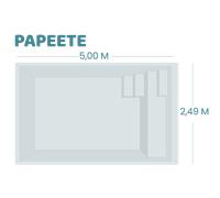 Bâche à bulles pour piscine Aboral - Papeete - Geobubble bleu 500 microns bordée 4 cotés