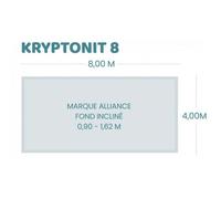 Bâche à bulles pour piscine Alliance - Kryptonite 8 - Geobubble bleu 500 microns bordée 4 cotés