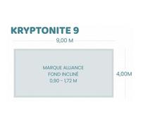 Bâche à bulles pour piscine Alliance - Kryptonite 9 - Geobubble bleu 500 microns bordée 4 cotés