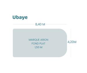 Bâche à bulles pour piscine Arion Piscines - Ubaye - Sol+Guard transparente 500 microns bordée 4 côtés