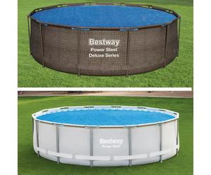 Bâche à bulles pour piscine Bestway ronde - Piscine diamètre 4,27m à 4,57m