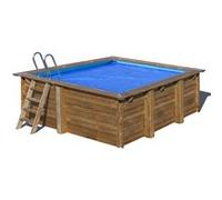 Gre Housse d'été pour piscine carrée 300 x 300 cm Bleu