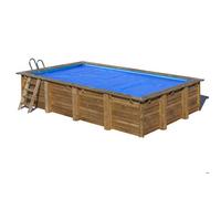 Gre Bâche d'été pour piscine rectangulaire Gris 762 x 368 cm