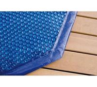 Bâche a bulles pour piscine bois UBBINK octogonale 510 - Bleue - 400 microns