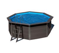 Gre Bâche d'été pour piscine ronde Argentée Ø 361 cm