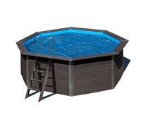Gre Bâche d'été pour piscine ronde Argentée Ø 361 cm