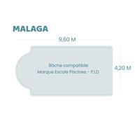 Bâche à bulles pour piscine Escale - Malaga - Cassiopee - Sol+Guard transparente 500 microns bordée 4 côtés