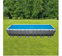Bâche à bulles pour piscine rectangulaire Intex L 7,32 x l 3,66 m