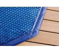 Ubbink – Bâche à bulles pour piscine bois – Octogonale Ø 360 cm – 400 µm – Bleue