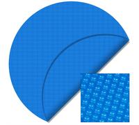 Wiltec Bâche à Bulles Solaire Ronde pour Piscine, Ø 5 m, 120 µ, en PE, Couleur Bleue, Couverture Piscine, Chauffage Piscine