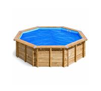 Ubbink Bâche à bulle bois 400 µ LUXE Lagon® 4.50 m Octogonale