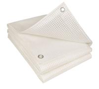TERRE JARDIN Bâche de Protection, Extérieur Polyéthylène 160g/m² - Bâche Armée Imperméable, Ultra Résistante Découpable, Anti UV - Œillets Aluminium - Mobilier Serre Jardin - 3 x 4 - Translucide