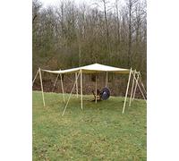 Bâche - Auvent de qualité supérieure résistant aux déchirures avec boucles, 250 g/m², couleur naturelle bâche, différentes tailles XXXL naturel