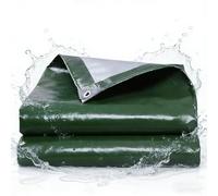 Bâche avec Œillets 100 x 220 cm Résistance Anti-UV Couverture Impermeable Exterieu avec Coins Renforcés et Œillets pour Jardin, Voitures, Piscines, Bateaux, Camping, Armée Verte