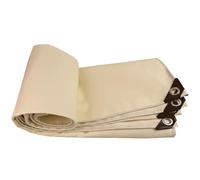 Bâche avec œillets -imperméable à l'eau et aux UV,Bache renforcée Haute densité,Bateau,Voiture,Jardin bâche étanche et indéchirable, Couverture de Bateau,Beige 1.5x2m