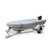 Bache Bateau,Couverture de Bateau Housse de bateau grise 210D de 4,1 à 4,5 m, housse de protection for l'hiver, la neige, la remorque, ouverte, imperméable, pare-soleil, anti-poussière, marine(490x240
