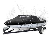 Bâche Bateau pour Sea Ray 230 Sun Sport 2010-2020, Housse de Protection pour Bateaux, Couvre-Bateau Respirant avec Cordage de Serrage et Renforts Aux Points Sensibles,B Black