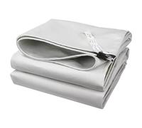 Bâche Blanche 1x1m 1x1.2m 1x1.5m, Feuille de bâche en Toile, couvertures polyvalentes imperméables et résistantes aux intempéries(1x1.8m)