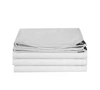 Bâche Blanche 500 g/m², résistante et imperméable, idéale pour Le renforcement des Bords de toitures, Le Camping, Les terrasses, Les piscines et la Couverture de Bateaux (Dimensions : 1,5 x