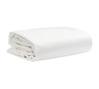 Bâche blanche en toile avec revêtement en PVC - 5 x 7 m - 650 g/m² - Résistante aux déchirures, aux intempéries et aux UV - Avec œillets - Renfort des bords - Pour jardin, camping, voiture, bateau